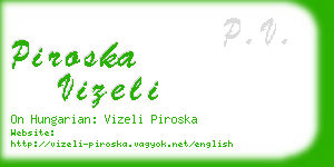 piroska vizeli business card